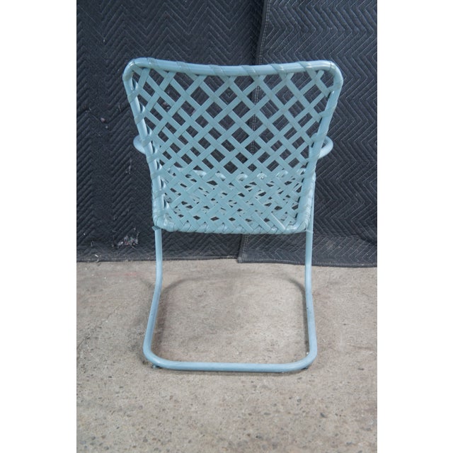 Mid 20th Century Mid 20th Century Brown Jordan Mid Century Modern Tubular Tamiami Patio Armchairs Table Set For Sale - Image 5 of 14