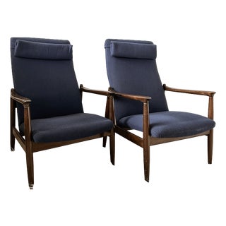 GFM 64 Lounge Chairs by Edmund Homa, 1960s, Set of 2 For Sale