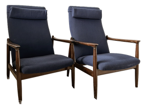 GFM 64 Lounge Chairs by Edmund Homa, 1960s, Set of 2