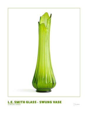 l.e. Smith Swung Vase Print - Mid-Century Modern Design Photography (11x14)