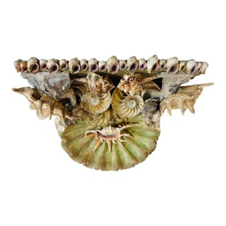 Shell Encrusted Wall Shelf For Sale