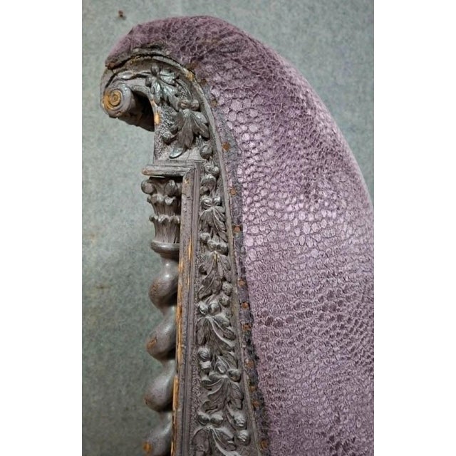 Renaissance-Style Carved Chair, 19th Century For Sale - Image 3 of 7