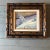 1940s Original Vintage Modernist Landscape Snow Scene Painting Frame For Sale - Image 5 of 5