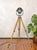 Matte Black Electric Patt 123 Theater Lamp on Wooden Tripod Floor Lamp from Strand, 1950s For Sale - Image 14 of 18