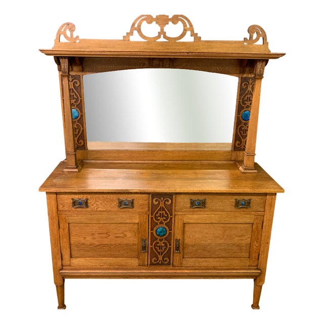 Arts & Crafts Oak Sideboard, 1900s For Sale