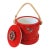 Vintage Nautical Theme Red Ice Bucket For Sale