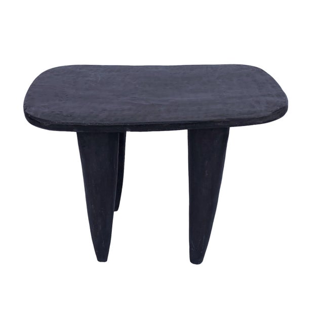 1980s Lg African Senufo Stool / Table I Coast 25" W For Sale - Image 5 of 9