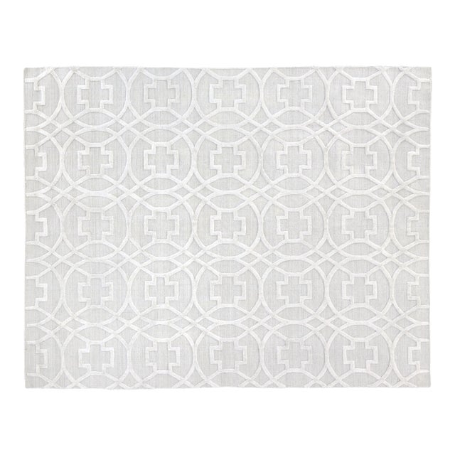 Exquisite Rugs Wellington Hand Loom Wool Beige - 12'x15' For Sale