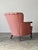 Pink Mid-Century French Provincial Channel-Back Armchair For Sale - Image 8 of 17