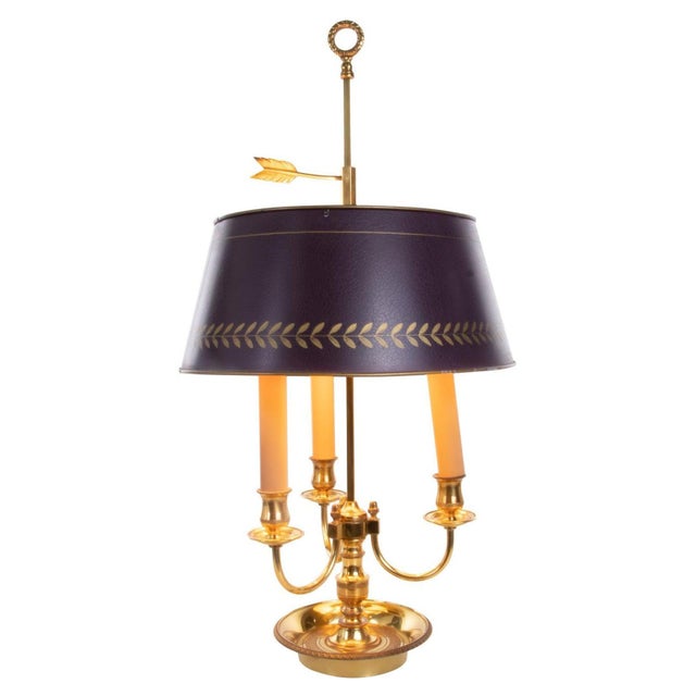 French Bronze Boiled Desk Lamp in the Style of Louis Tule XV For Sale - Image 13 of 13