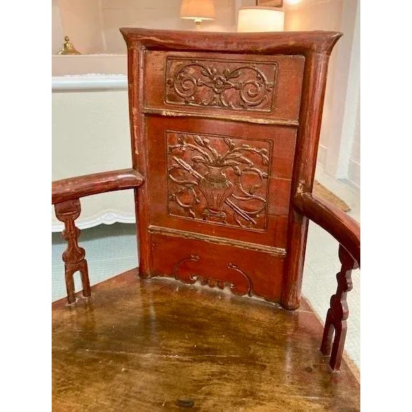 Chinese Qing Dynasty Corner Chair For Sale In Los Angeles - Image 6 of 10