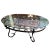 Rustic cast iron and tempered glass large oval coffee table designed using a charming transitional styling, The table is...