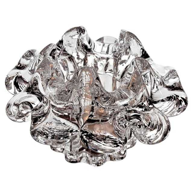 Kosta Boda Goran Warff Glass Candle Holders Pair For Sale - Image 11 of 11