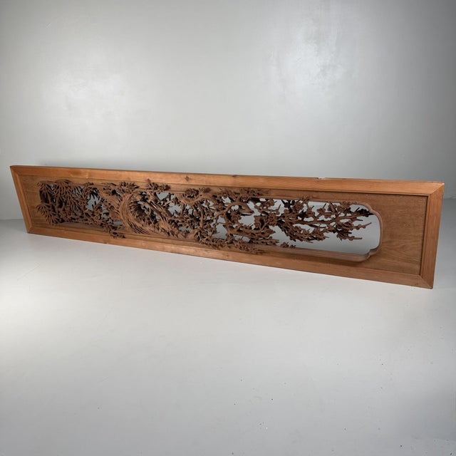 Monumental Japanese Ranma Transom Panel, 1960s For Sale - Image 13 of 18