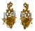 Myran Allan Luxury Lighting Italian Small Carved Wood Gold Wall Sconces Pair For Sale