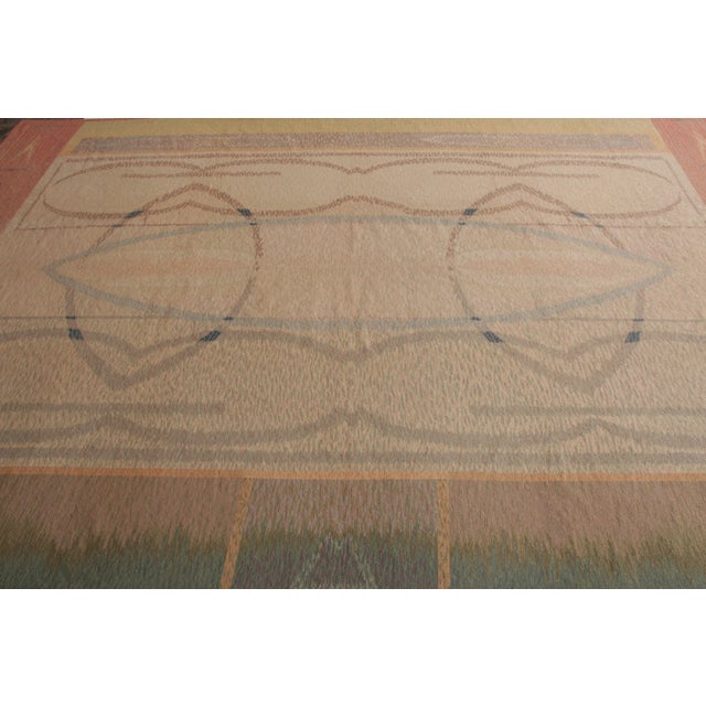 Art Deco Vintage Van Campen Style Needlepoint in Polychromatic Patterns by Rug & Kilim For Sale - Image 3 of 7