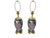 A beautiful pair of vintage ceramic table lamps featuring hand-painted oversized peony blossoms in soft shades of pink,...