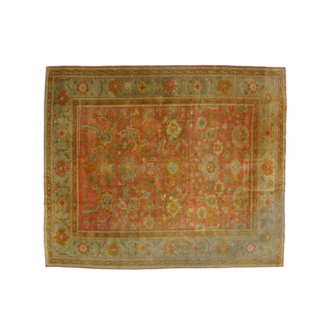 1980s Oushak Rug - 8'3" X 9'8" For Sale