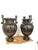 Neoclassical Roman Style Cast Bronze Urns, Set of 2 For Sale - Image 5 of 7