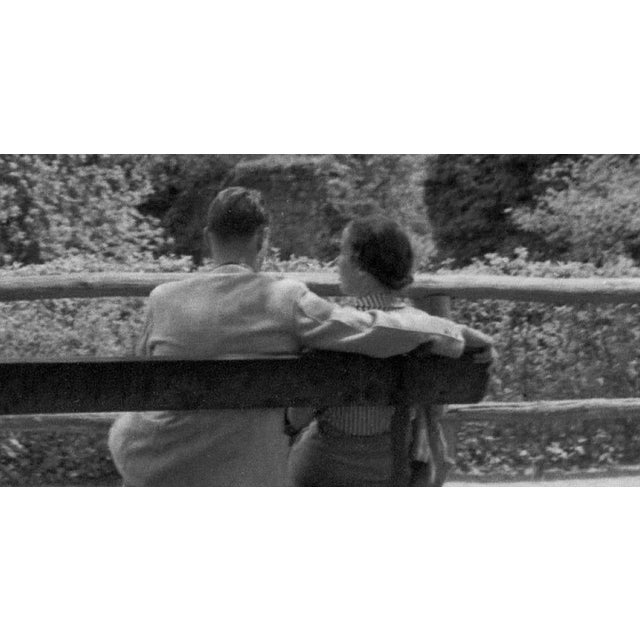 Traditional Couple on a Bench Front of Heidelberg Castle, Germany 1936, Printed 2021 For Sale - Image 3 of 5
