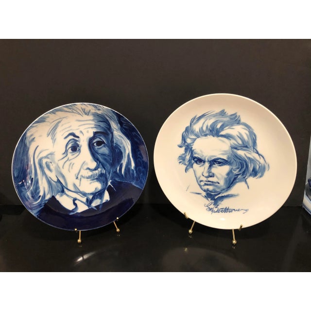 Meissen Wall Plates of Einstein & Beethoven - A Pair For Sale In Boston - Image 6 of 6
