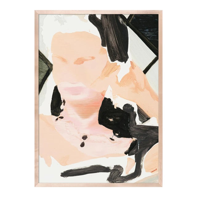 Drifting Off by Lucia Jones in Maple Frame, Small Art Print For Sale