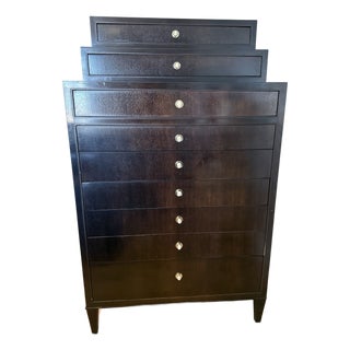 Barbara Barry Tuxedo Tall Chest For Sale