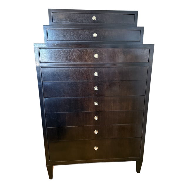 Barbara Barry Tuxedo Tall Chest For Sale