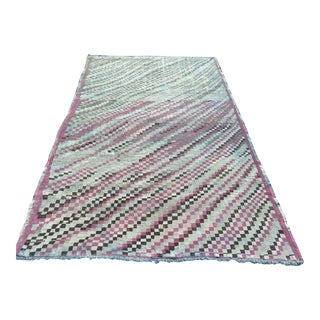 1960's Flatveave Kilim Rug - 76"x122" For Sale