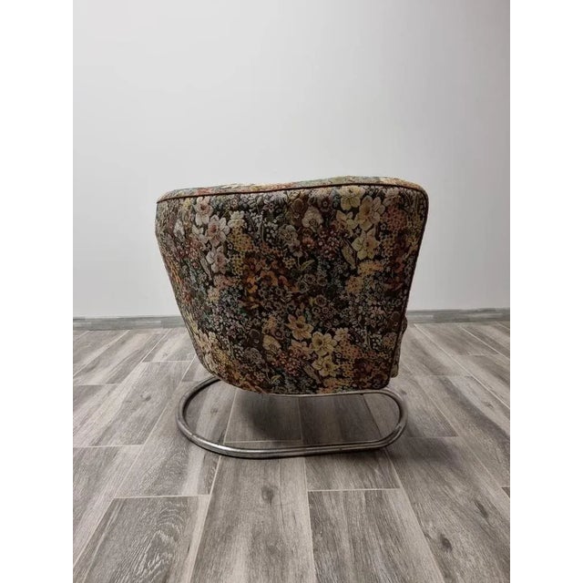 Chromed Armchair by Jindrich Halabala For Sale - Image 6 of 9