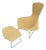 1978 Harry Bertoia for Knoll Bird Chair and Ottoman w/ Knoll Labels For Sale