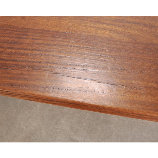 Country French Provincial Mahogany Farmhouse Dining Table 8 Ft For Sale - Image 12 of 18