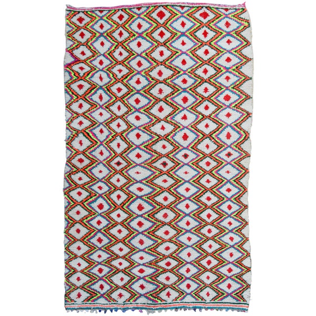 Yellow Late 20th Century Vintage Moroccan Rug - 9'10'' X 5'9'' For Sale - Image 8 of 8