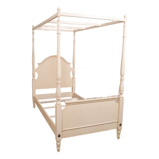 Ethan Allen Country French Twin Size Canopy Poster Bed For Sale
