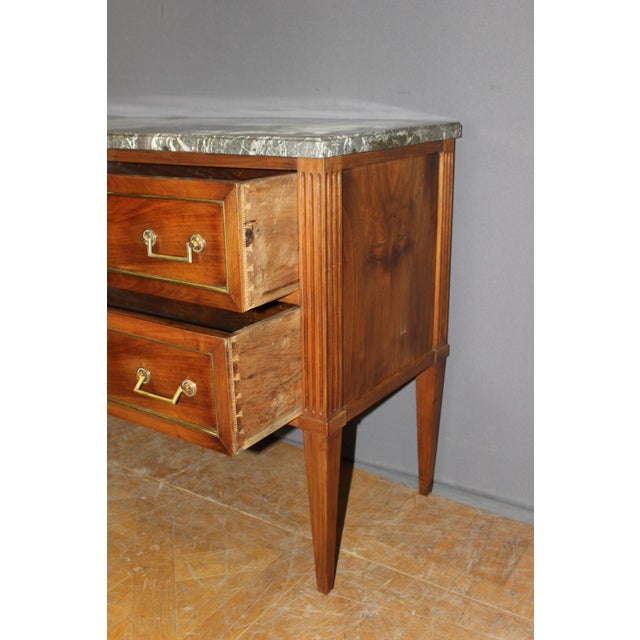 Late 18th Century Louis XVI Style Walnut Commode For Sale - Image 4 of 12