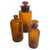 20th Century French Cobalt Orange Pharmacy Bottles, Set of 3 For Sale - Image 11 of 11