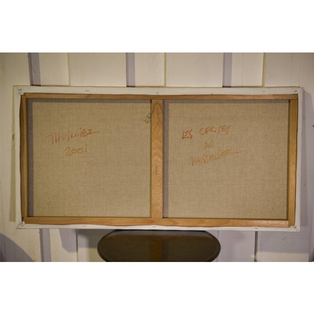 2000 - 2009 Jean-Claude Thuillier, Post-Impressionist Still Life of Cherries in the Cupboard, 2001, Oil on Canvas For Sale - Image 5 of 9