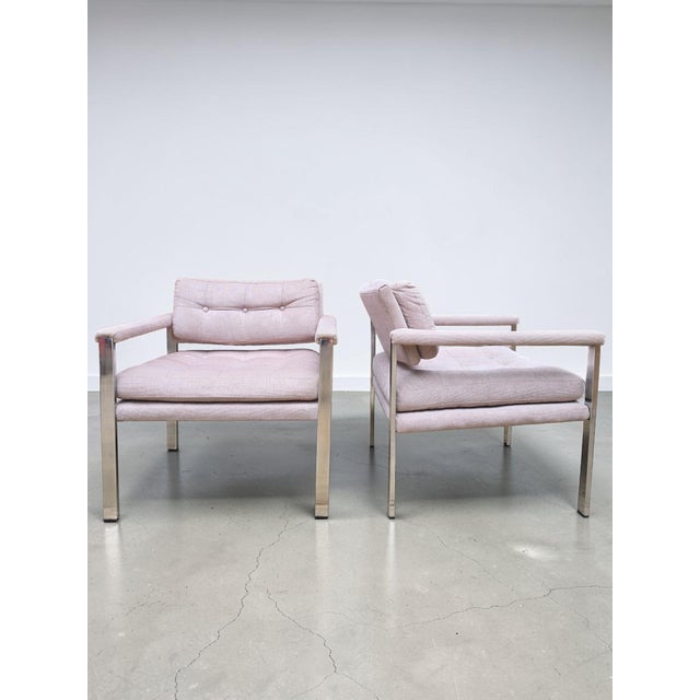 1970s Pair of Lounge Chairs Style of Milo Baughman For Sale In Dallas - Image 6 of 13