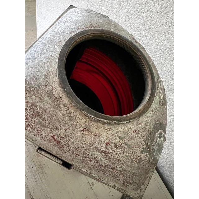 Set of 2 Galvanized Steel Perko Ships Lanterns For Sale - Image 9 of 17