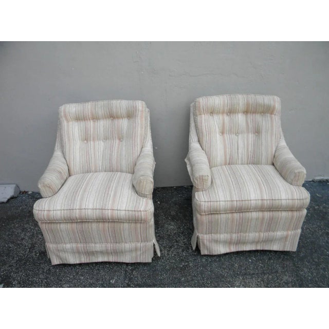 Mid-Century Modern Mid-Century Modern Tufted Side Chairs - Pair For Sale - Image 3 of 11