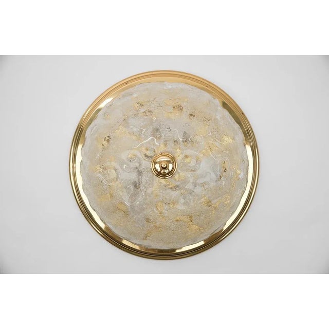1960s Murano Ice Glass Flush Mount, Germany, 1960s For Sale - Image 5 of 11