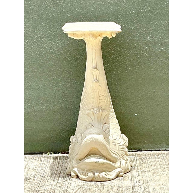 Vintage Ornate Fish Design Pedestal For Sale - Image 14 of 18