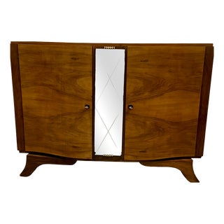 Art Deco Sideboard with Mirror, 1960s For Sale