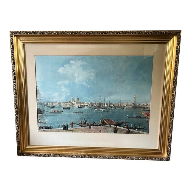 1970s Vintage Print by Antonio Canal "Canaletto" Venice, Framed For Sale