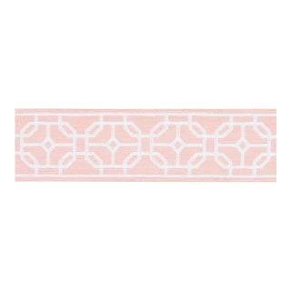 SAMPLE - Schumacher Gazebo Trellis Tape In Blush For Sale