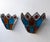 Pair of Hammered Glass Wrought Iron Sconces by Longobard, Italy, 1970s For Sale - Image 10 of 12