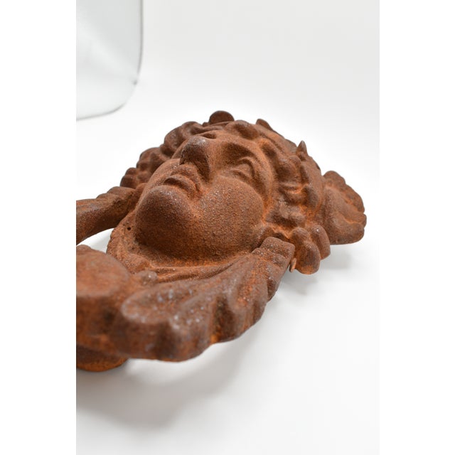 Metal European Cast Iron Door Knocker 21st Century For Sale - Image 7 of 11