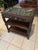 Antique Chinese Black Lacquer & Mother-of-Pearl Marble Top Tiered Table Late 19th Century | Qing Dynasty Influence For Sale - Image 12 of 12