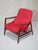 Brown Armchair in Teak and Red Upholstery by Rastad & Relling for Dokka Möbler, Norway, 1950s For Sale - Image 8 of 15