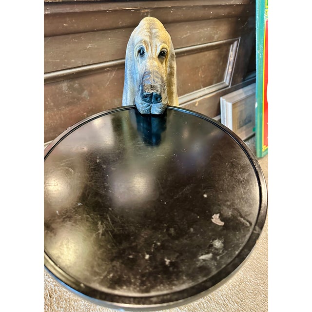 1990s Bombay Sir Hawthorne Hound Dog Butler Serving Tray Table For Sale In Philadelphia - Image 6 of 8